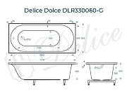 Ванна из искусственного камня Delice Dolce 170х80 DLR330060-G цвет Белый глянцевый-9