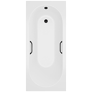 Ванна из искусственного камня Delice Bravo 180х70 DLR330064RB-M цвет Белый матовый с черными ручками-9