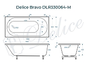 Ванна из искусственного камня Delice Bravo 180х70 DLR330064-M цвет Белый матовый-9