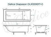 Ванна из искусственного камня Delice Diapason 165х70 DLR330017-G цвет Белый глянцевый-9
