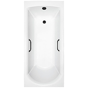 Ванна из искусственного камня Delice Astra 170х70 DLR330055RB-G цвет Белый глянцевый с черными ручками-9