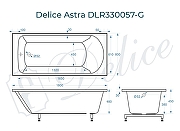 Ванна из искусственного камня Delice Astra 180х80 DLR330057-G цвет Белый глянцевый-9