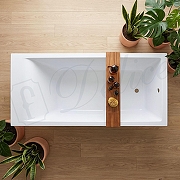 Ванна из искусственного камня Delice Diapason Ultra 150х70 DLR330047-G с узким бортом цвет Белый глянцевый-5