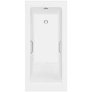 Ванна из искусственного камня Delice Diapason 165х70 DLR330017R-G цвет Белый глянцевый с ручками Хром-9