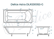 Ванна из искусственного камня Delice Astra 150х70 DLR330053-G цвет Белый глянцевый-9