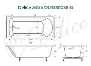 Ванна из искусственного камня Delice Astra 170х80 DLR330056-G цвет Белый глянцевый-9