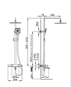 Душевая система Vincea Cube VSFS-1C1BC цвет Брашированная медь-2