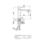 Смеситель для раковины Vincea Cube VBF-1C01BC цвет Брашированная медь-2