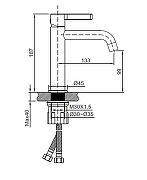 Смеситель для раковины Vincea Villa VBF-1VL1BG цвет Брашированное золото-2