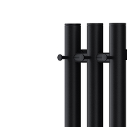 Электрический полотенцесушитель APEXTERMO Luna Light 800x120 LN10182BL с крючками цвет Черный-3