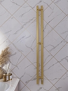 Электрический полотенцесушитель APEXTERMO Sirius 1100x80 SR10111GL с крючками цвет Золото матовое-4