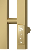 Электрический полотенцесушитель APEXTERMO Sirius 1100x180 SR10113GL с крючками цвет Золото матовое-2