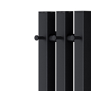 Электрический полотенцесушитель APEXTERMO Sirius Light 800x120 SR10182BL с крючками цвет Черный-2