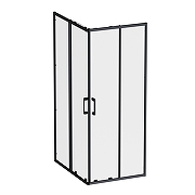Душевой уголок AM.PM Above 100х80 W9XG-403-10080-BT профиль Черный матовый стекло прозрачное