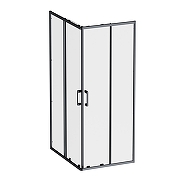 Душевой уголок AM.PM Above 120х80 W9XG-403-12080-BT профиль Черный матовый стекло прозрачное