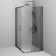 Душевой уголок AM.PM Above 120х90 W9XG-403-12090-BT профиль Черный матовый стекло прозрачное-14