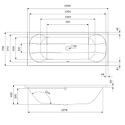 Акриловая ванна AM.PM Above 150х70 W9XA-150-070W-A цвет Белый-8