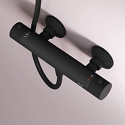 Смеситель для душа AM.PM Libre F6040022 с термостатом цвет Черный матовый-6