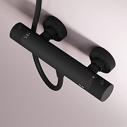 Смеситель для душа AM.PM Libre F6040022 с термостатом цвет Черный матовый-4