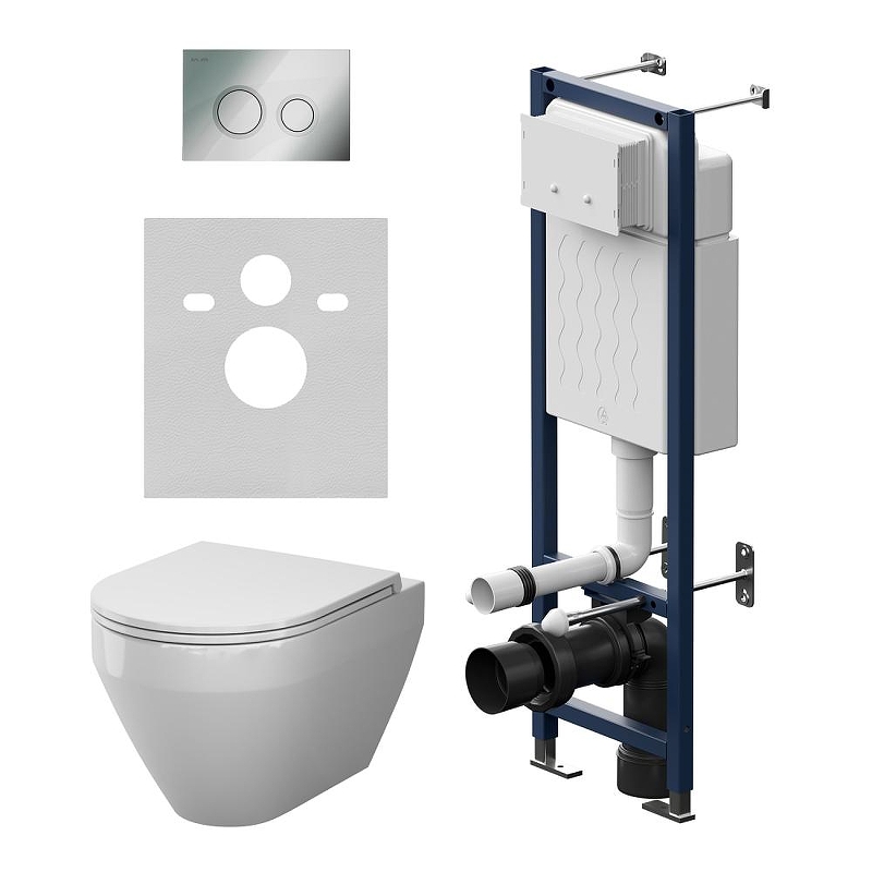 Комплект унитаза с инсталляцией AM.PM Spirit V2.0 Aquaspin IS110151.701900 
