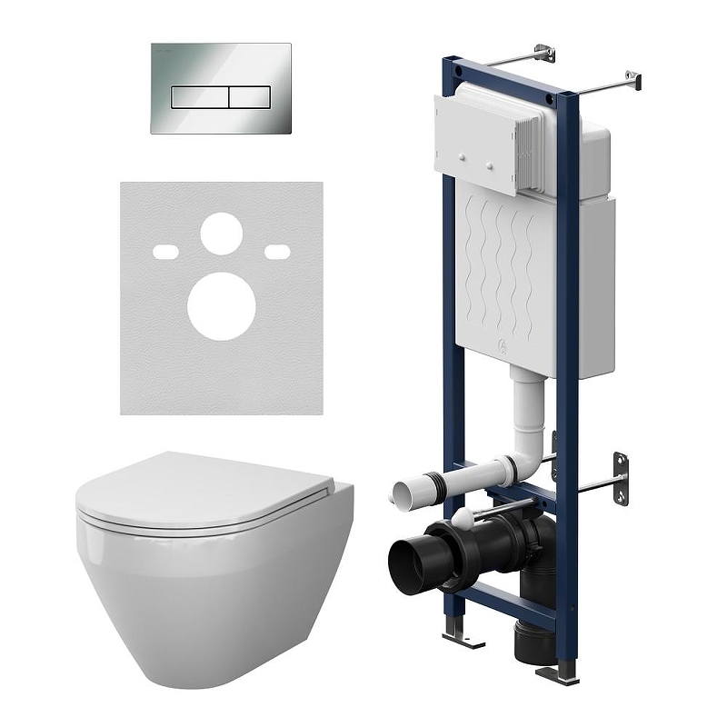 Комплект унитаза с инсталляцией AM.PM Spirit V2.0 Aquaspin IS110351.701900 