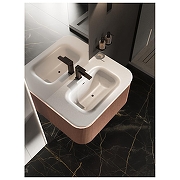 Раковина Knotlor Облако 80 FWB210800WY с подсветкой цвет Белый матовый-1
