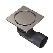 Душевой трап Knotlor Ядро 100x100 SDSC100BS с решеткой цвет Матовая сталь