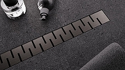 Душевой лоток Veconi Stesso Line Graphite 600 VSL600GR с решеткой цвет Графит брашированный