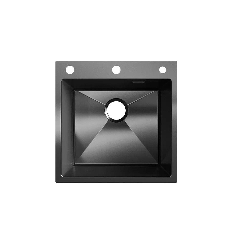 Кухонная мойка Ulgran Steel US 500х500-003 