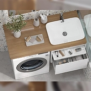 Тумба под раковину Velvex Klaufs 55 tp.KLA.56.1Y подвесная цвет Белый-7