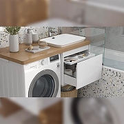 Тумба под раковину Velvex Klaufs 55 tp.KLA.56.1Y подвесная цвет Белый-8