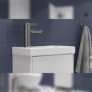 Тумба под раковину Velvex Klaufs 40 tp.KLA.COM.40.1D подвесная цвет Белый-4