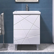 Тумба с раковиной Vigo Geometry 60 015-com цвет Белый-2
