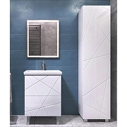 Тумба с раковиной Vigo Geometry 60 015-com цвет Белый-6