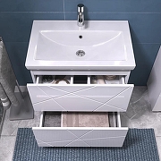 Тумба с раковиной Vigo Geometry 70 016-com цвет Белый-4