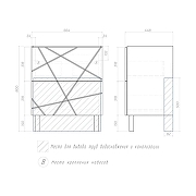Тумба с раковиной Vigo Geometry 70 016 бетон-com цвет Бетон Белый-8