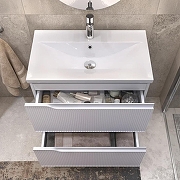 Тумба с раковиной Vigo Neo 70 017-com цвет Белый-4