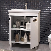Тумба с раковиной Vigo Plaza 60 023-com цвет Белый-2