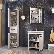 Тумба с раковиной Vigo Plaza 60 023-com цвет Белый-5