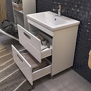 Тумба с раковиной Vigo Plaza 60 024-com цвет Белый-4