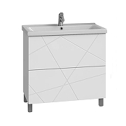 Тумба с раковиной Vigo Geometry 80 025-com цвет Белый