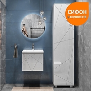 Тумба с раковиной Vigo Geometry 50 032-com подвесная цвет Белый-11