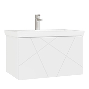 Тумба с раковиной Vigo Geometry 60 033-com подвесная цвет Белый
