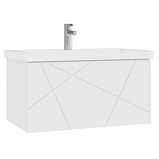 Тумба с раковиной Vigo Geometry 80 035-com подвесная цвет Белый