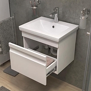 Тумба с раковиной Vigo Holly 50 038-com подвесная цвет Белый-3