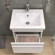 Тумба с раковиной Vigo Holly 50 038-com подвесная цвет Белый-5