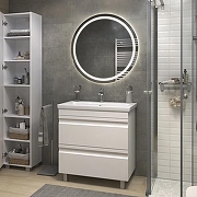 Тумба с раковиной Vigo Holly 80 041-com цвет Белый-7