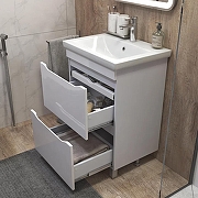 Тумба с раковиной Vigo Grani 60 201-com цвет Белый-3