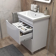Тумба с раковиной Vigo Grani 60 201-com цвет Белый-4