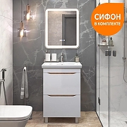 Тумба с раковиной Vigo Grani 60 201 дуб золотой-com цвет Белый Дуб золотой-6